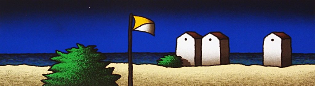 Tino Stefanoni - Spiaggia e bandiera - 504